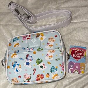 Care Bears Cross body  Bag - Light Blue and Multicolor
